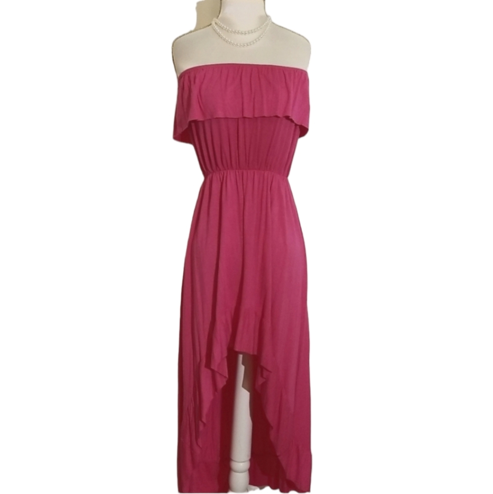New Fuchsia Pink Strapless Dress NWOT